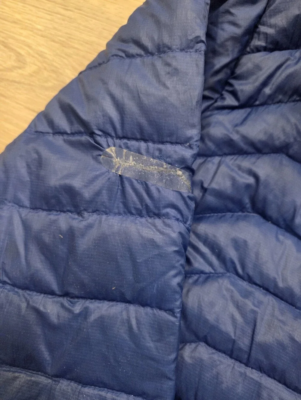The North Face Men's Blue Down Jacket Sz L Fair
